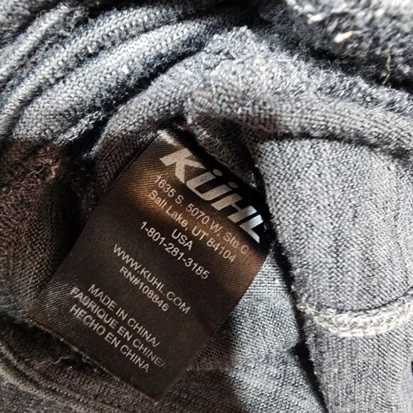 Kuhl Womens Gray Knit Pullover Medium Funnel Neck Long Sleeve Casual‎ Fit READ - Picture 3 of 9